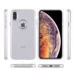 Wholesale iPhone Xs Max Chrome Metallic Transparent Case (Clear)